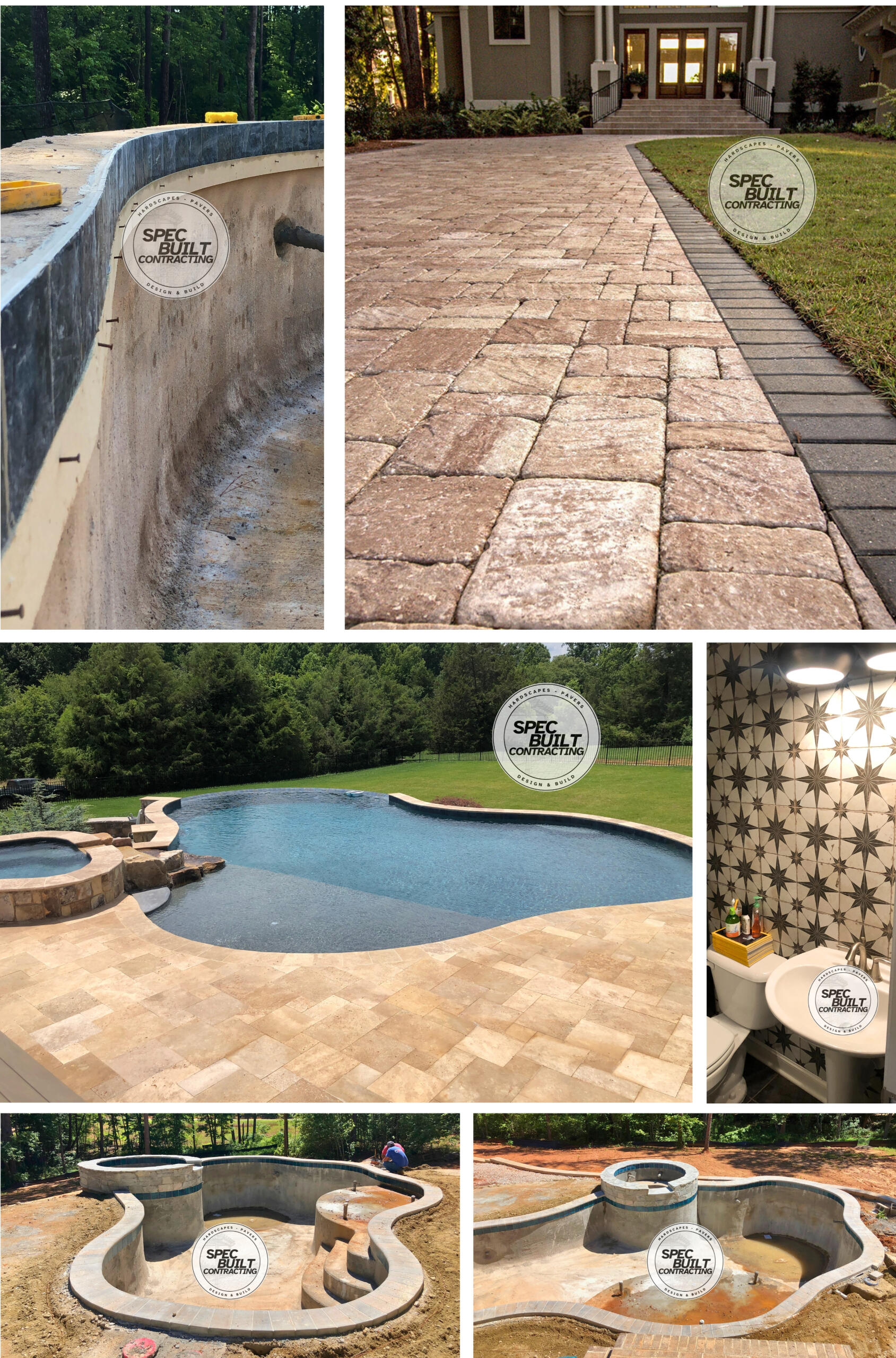Spec Built Contracting Pool Tile, Paver install in Jacksonville FL by Spec Built Contracting