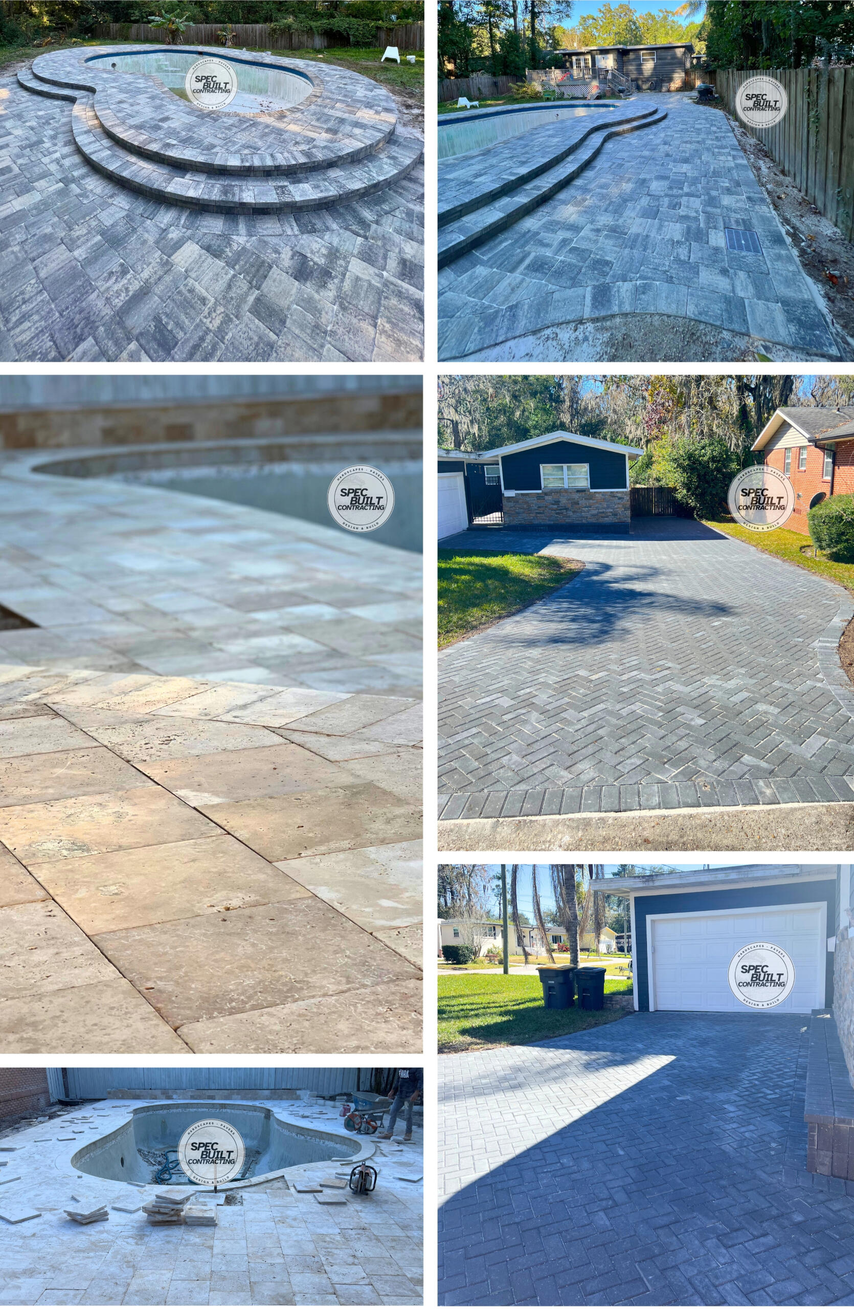 Spec Built Contracting Paver install in Jacksonville FL by Spec Built Contracting