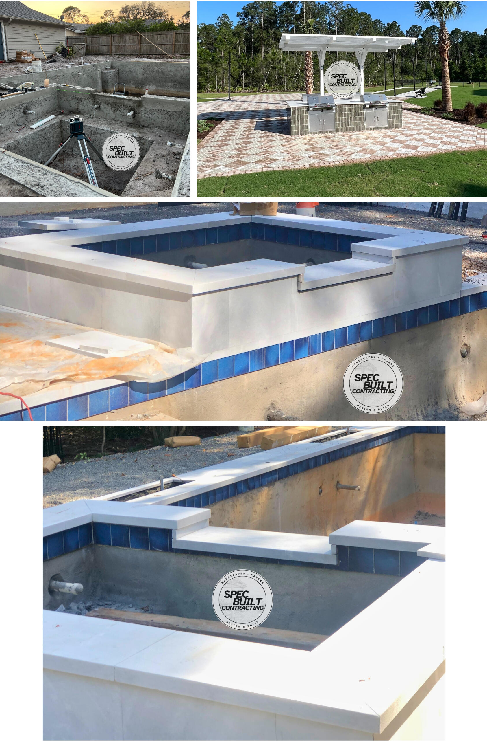 Spec Built Contracting Paver, Pool Remodel install in Jacksonville FL by Spec Built Contracting