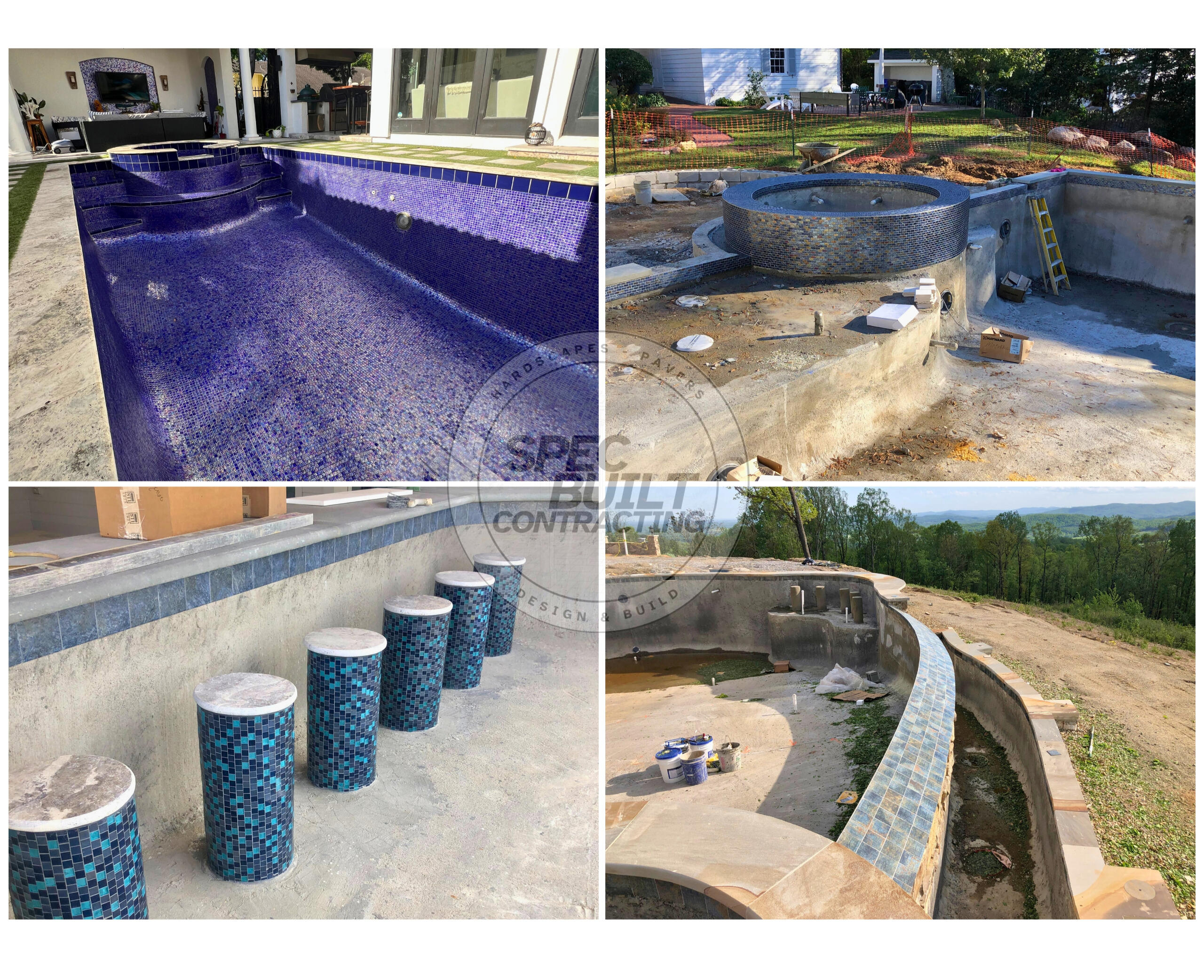 Custom Tile Hero Pool Tile install and Pool Remodel in Jacksonville FL by Spec Built Contracting