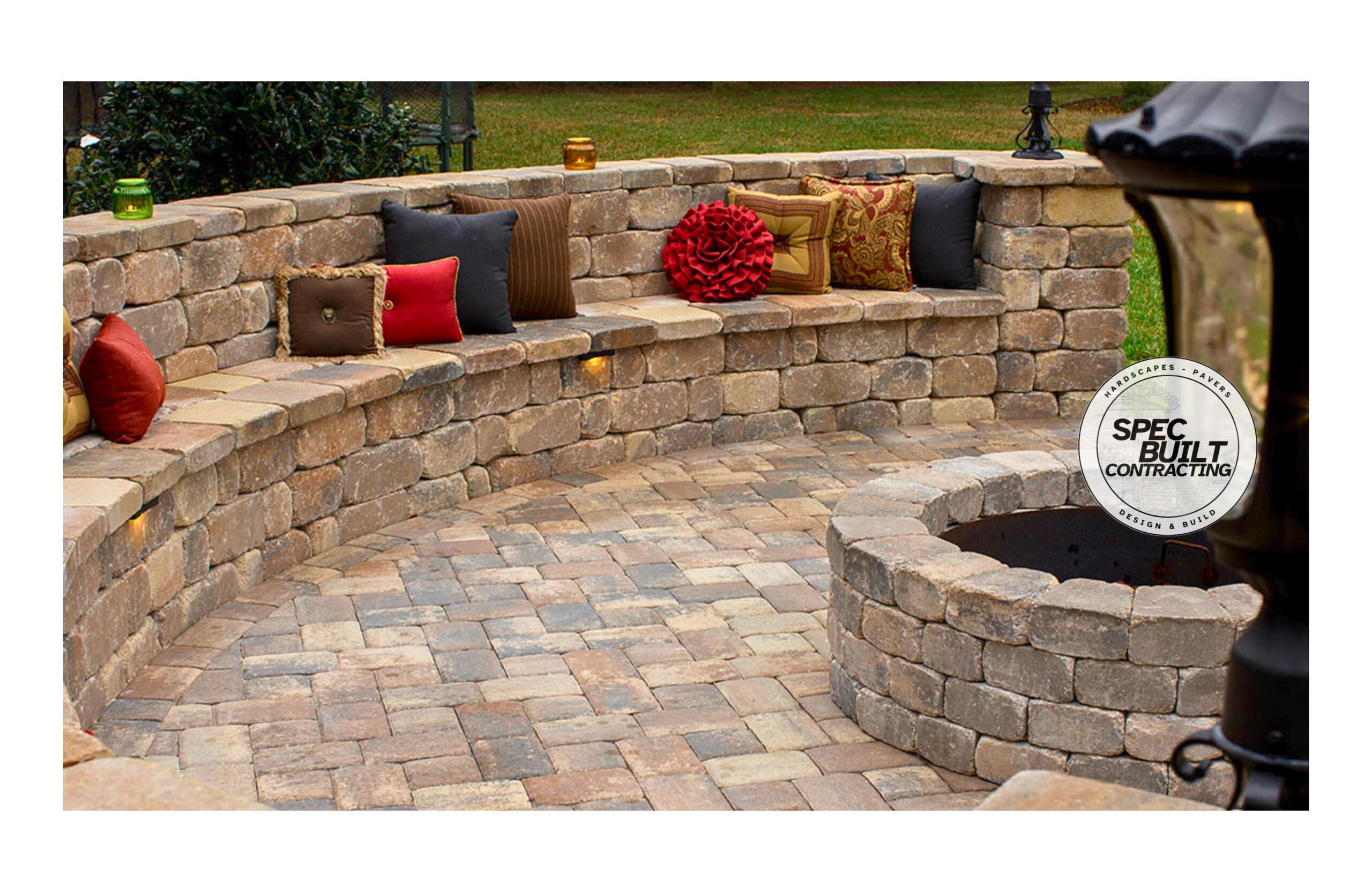 Stone Gate Blocks Paver and Retaining wall project in Jacksonville FL by Spec Built Contracting